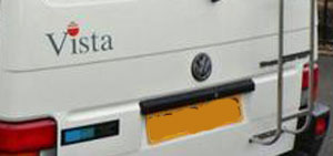 VW T4 Holdsworth Vista  Rear Logo